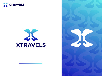 Travel Logo airplane branding design gradient icon logo logodesign modernlogo plane travel vector weekend x xicon xlogo xtravel