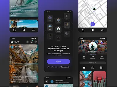 Spotlife App app design branding design diseño graphic design ui