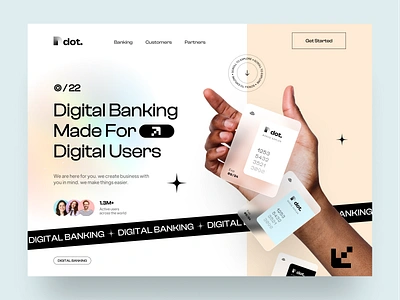 Digital Bank Website bank branding business credit card customer digital banking finance fintech hero page landing page loan online bank saas startup transaction ui ux web page webdesign website design