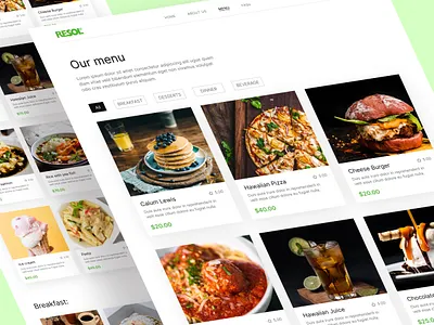 Resturant food menu 2022 2022 food website design ecommerce website food app food delibery food deshboard food marketing food website full website landing page resturant website ui ui design user interface ux website website menu