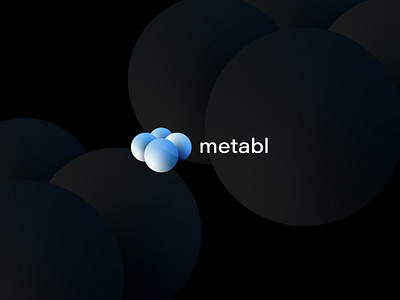 Metabl Logo ball 3d cloud coin blockchain branding creative simple smart timeless crypto cryptocurrency design designer galaxy india lalit logo logo design logo designer m metaverse print web3