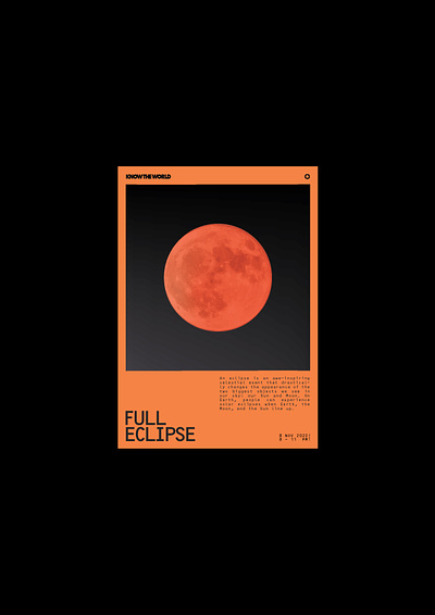 *KNOWTHEWORLD / Full Eclipse '22 eclipse graphic design illustration typography