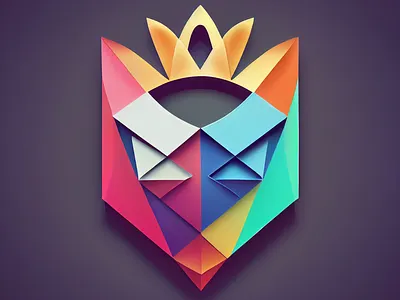 King Logo 3d design logo