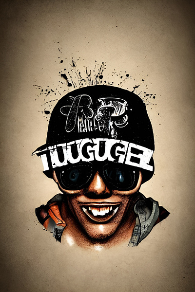Bunny head fashion graphic design hip hop shades thug
