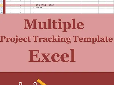 Advanced Multiple Project Tracking Template Excel branding dashboards design professionals project project management project managers project planning projects templates ui