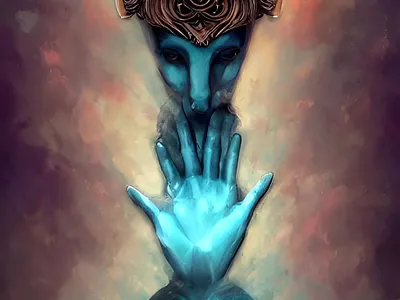 GOD HEAD beautiful fly god graphic design head of god king