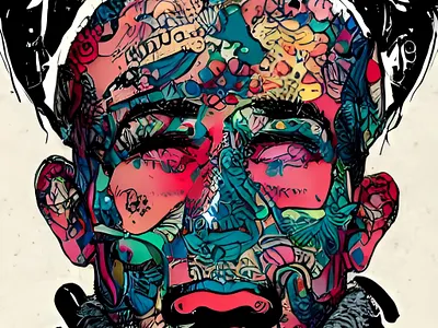 THE BORDER MAN drugs graphic design guns hard times illustration money police sex