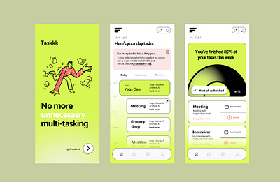 App UI - Task Organisation app design interaction ui