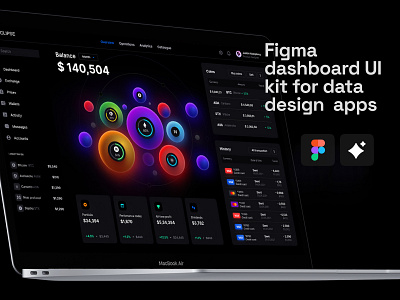 Eclipse - Figma dashboard UI kit for data design web apps app banking chart charts coin components crypto currency dashboard dataviz desktop figma template finance infographic service statistic tech template ui ux