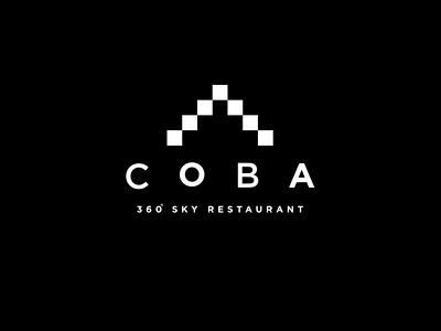 "COBA" 360° Sky Restaurant branding graphic design logo