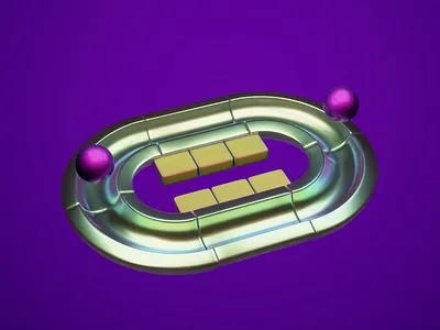 Iridescent loop 3d animation b3d blender blender3d cyclesrender design graphic design graphics loop motion graphics render
