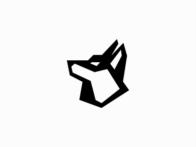 Geometric Wolf Logo animal branding design dog geometric identity illustration logo mark minimalist modern nature premium security simple sports symbol vector wild wolf