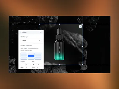Docking bottle branding clean design docking editor x figma graphic design grid layout logo mineral modern product site skin skin care ui web design website