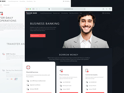 Deep Dive Into Online Banking Design for Paxum Bank animation app bank banking business banking finance landing online bank personal banking ui ux