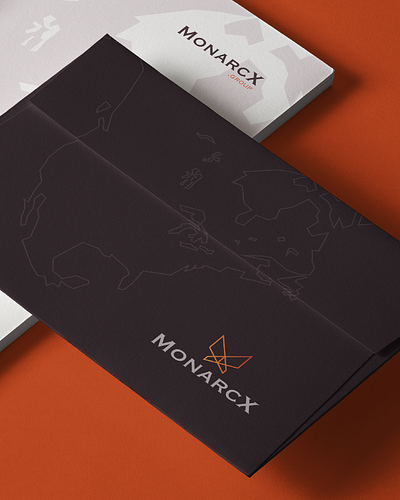 MonarcX branding design graphic design logo