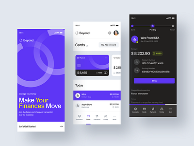 Banking App - Mobile UI Concept app banking cards clean design finance financial app fintech flat interface management tool mobile payment transaction transactions ui