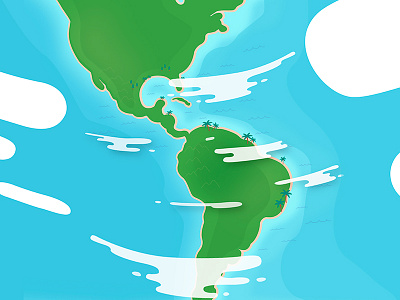 Map 2D america animation 2d branding geographic ill illustration map motion graphics