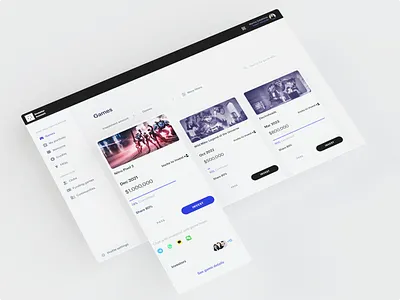 Game Investment Platform — First concept card design concept game investment platform gamedev games gip invest investment product design ui ui design ux ux design xsolla