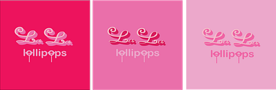 La La lollipops graphic design logo