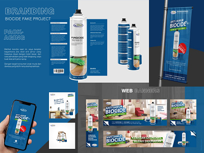 Branding anti-fungal banner branding can graphic design logo mobile packaging print social media ui