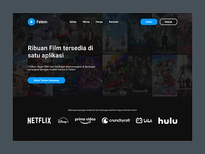 Daily UI 003 - Landing Page 003 dailyui figma film landing page movie ui ui design ui ux ux ux design web
