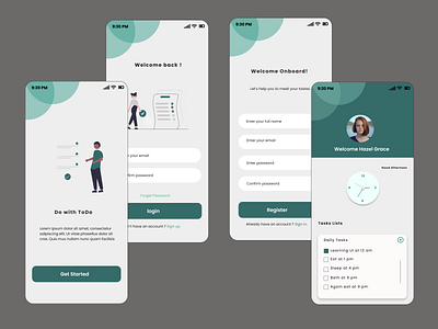 Todo list app ui animation branding design figma graphic design imagination logo motion graphics productdesign ux