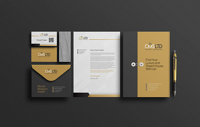 Luxury Housing Business Branding Identity Design business identity corporate design exterior housing illustration interior logo luxury housing print design real estate real estate venfor stationery materials