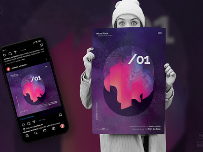 Abstract Poster, Flyer Template 01