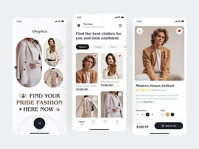 Fashly - Fashion Mobile App app design branding clean clothing brand e commerce ecommerce fashion fashion app fashion brand marketplace mobile app online shop online store shopping shopping app store ui ux