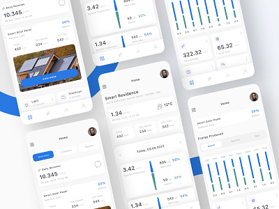 Solar Panel App branding design solar pannel app solar pannel app development