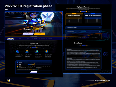 2022 WSOT registration phase ui