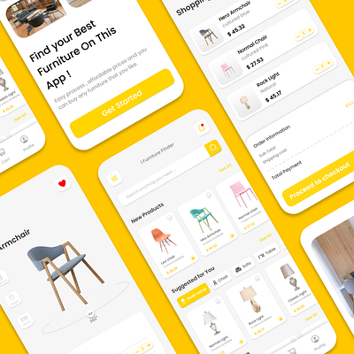 furniture shop UI & UX app design furniture ui uiux ux