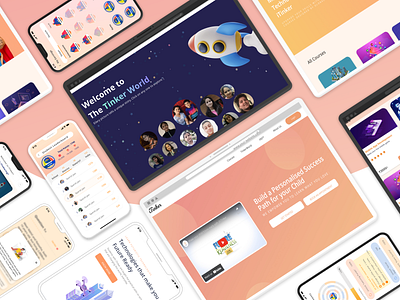 iTinker Web App UI/UX Design appui educational app figma interaction design responsive app design tech ed app ui design web app design