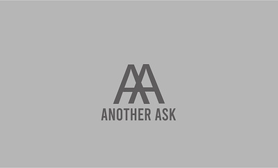 Another Ask Logo Modern Minimalist 3d animation branding design graphic design illustration logo motion graphics ui vector