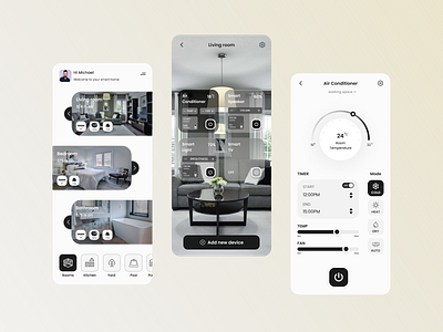 Smart Home Mobile App app design mobile app mobile app design smart home ui ui design uiux design ux ux design