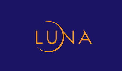 LUNA LOGO DESIGN branding company logo creative logo design graphic design illustration logo luna luna logo minimal moon logo unique logo vector