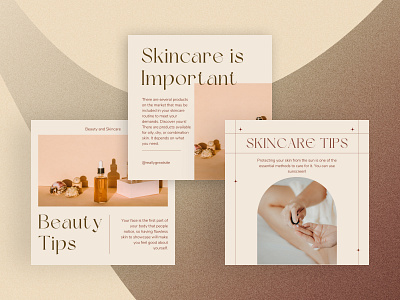 Skincarae and Beauty Canva Post serum