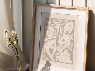 Abstract Minimalist Character abstract abstract character art character character design flat illustration illustration art japandi matisse minimalism minimalism character pattern people poster poster design retro vector