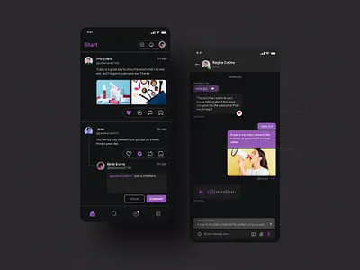 Social media app app appdesign chat dashboard design media social socialmedia ui uiux ux website