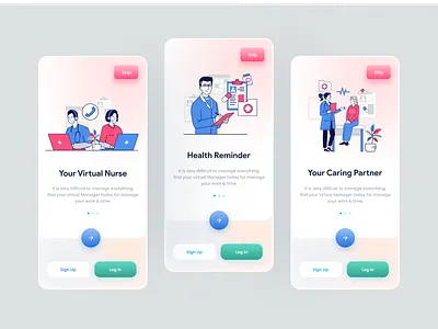 Health Care Mobile Apps UI design doctor doctor appointment health ui healthcare app insurance app landing medical app mobile app nurse nurse apps patient app ui ux web design