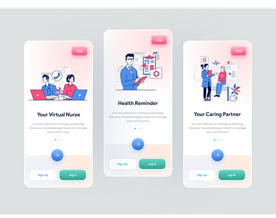 Health Care Mobile Apps UI design doctor doctor appointment health ui healthcare app insurance app landing medical app mobile app nurse nurse apps patient app ui ux web design