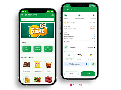 Grocery Store adobexd animation appstore branding design designs ecom ecommerce graphic design grocery mobile app design motion graphics popular store ui uiux website design