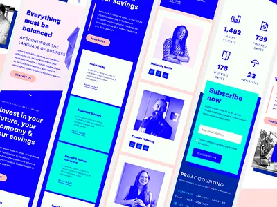 Accounting responsive website accounting builder button design color palette concept content example homepage mobile modern modern retro responsive section services website ui ux webdesign website website idea wordpress