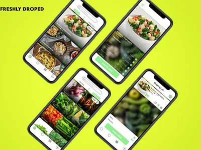 App UI Design for Vegetable's and Recipe's adobe xd app design easy ui food food app ui graphic design new design ideas prototyping recipes ui design ui design for food vegetable