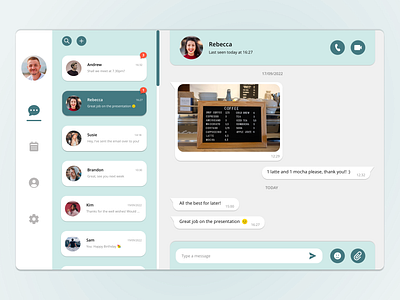 DailyUI Challenge 013: Direct Messaging challenge chat dailyui dailyui013 design desktop message messaging screen ui uxui