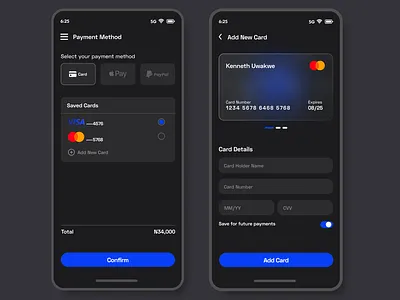 Credit Card Checkout Page #DailyUi checkout creditcard dailyui figma mobileui payment uidesign uiux