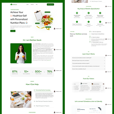 Dietican Website Template dietican nurtician ui ux website