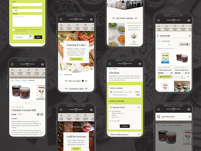 Fallon & Byrne - Multiple pages Mobile design food graphic design restaurant ui ux web webdesign website wine