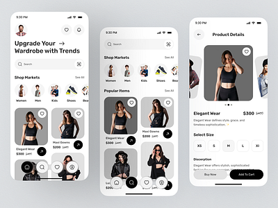 E-commerce Mobile App app design cothing app e commerce ecommerce ecommerce app fashion fashion app fashion store app mobile app mobile app design mobile design mobile store online shop online store product page shopping shopping app style stylish wear