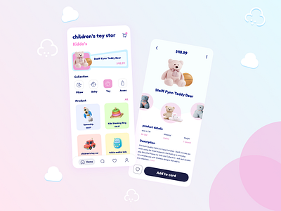 Toy Store Mobile App app baby design kids online store shop app toy store toy store app ui ui design uiux design ux ux design